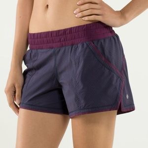 Lululemon Shake & Break Short. Plum. Size 4.